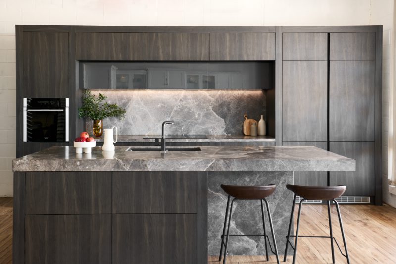 Sophisticated Dark Grey/Brown Kitchen