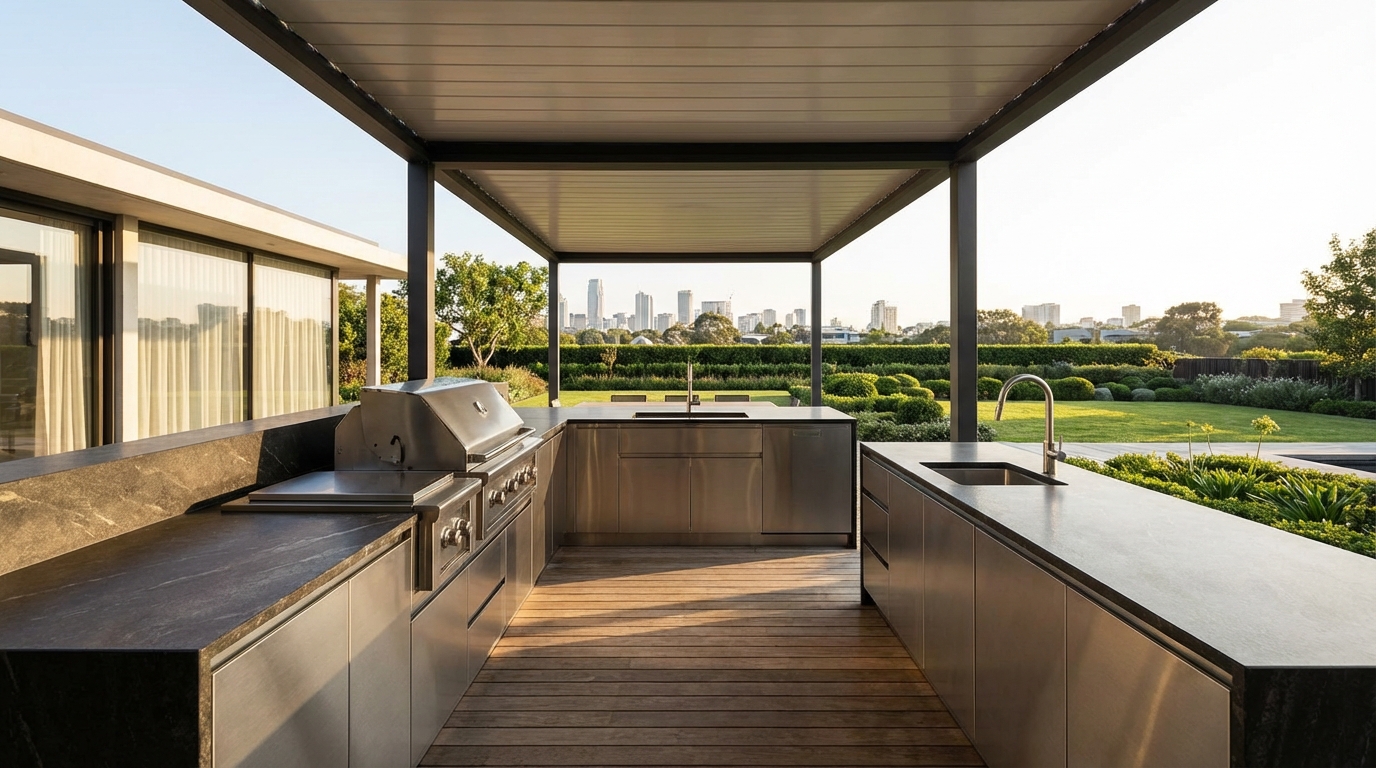 Outdoor Stainless Steel Cabinets in Perth, WA | Joyce Kitchens