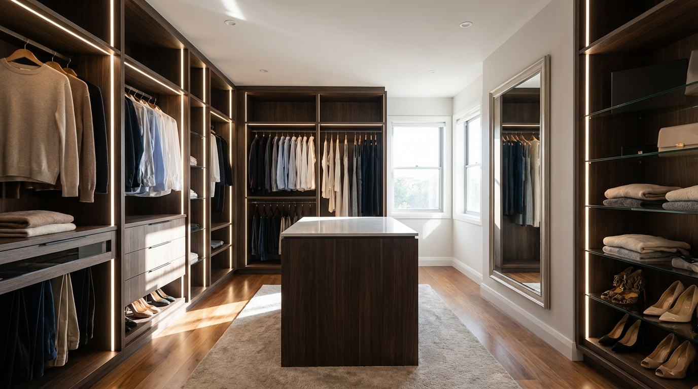Luxury Walk In Wardrobe Perth | Custom Luxury Wardrobes | Joyce Kitchens